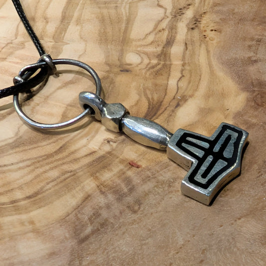 Viking Age Mjolnir Pendant – Birka Sweden Thor’s Hammer Replica in Brass or Pewter