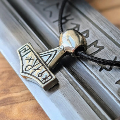 Runic Thor’s Hammer from Lolland – Viking Age Mjölnir Replica with Inscription