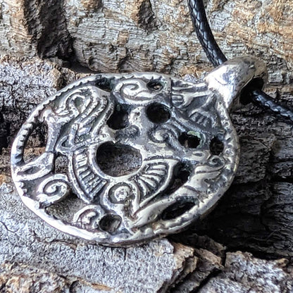 Viking Wild Beast Openwork Pendant – Cast Sterling Silver | Algiz-Rune Art