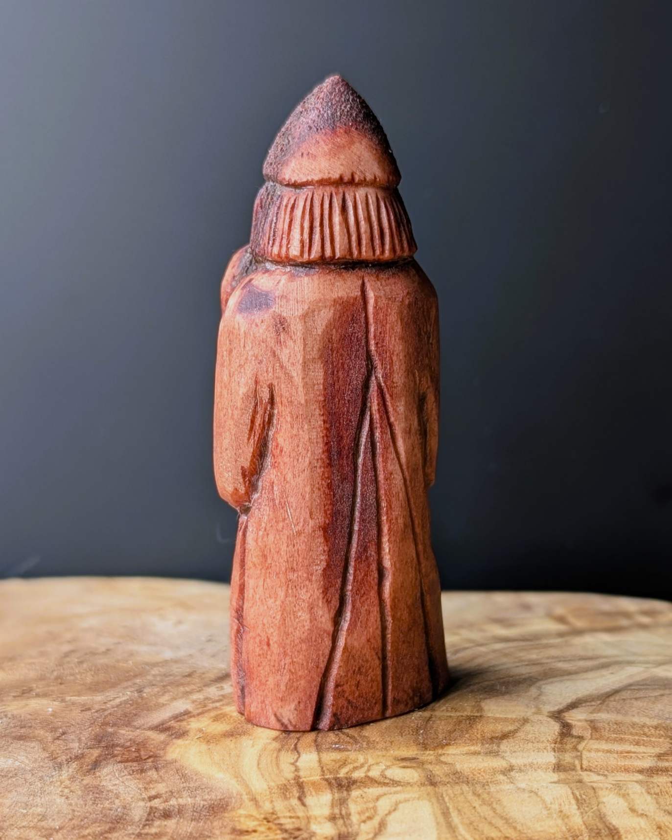 Lewis Chessmen Rook (Berserker) in Moose Antler – Hand-Carved Medieval Replica
