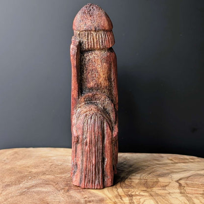 Lewis Chessmen Knight in Moose Antler – Hand-Carved Medieval Replica