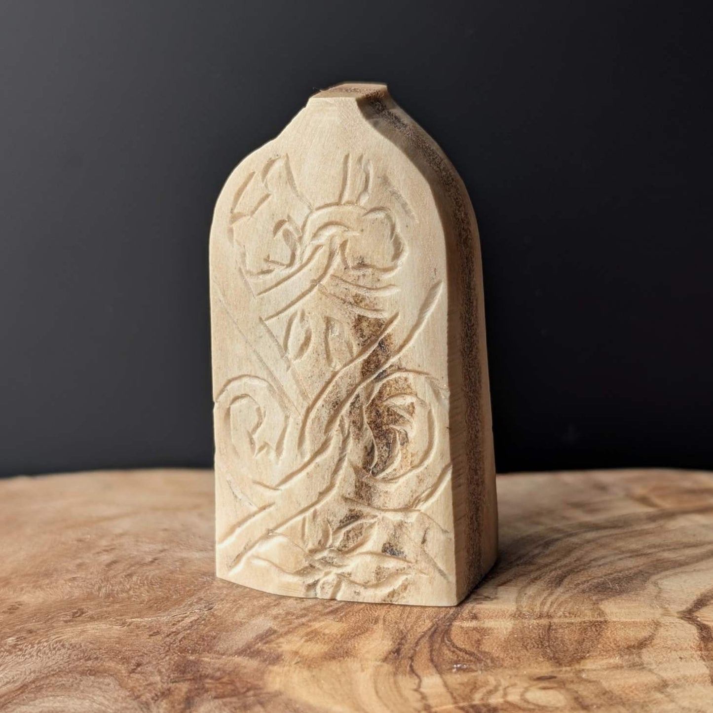 Lewis Chessmen Pawn – Moose Antler Hand-Carved Replica