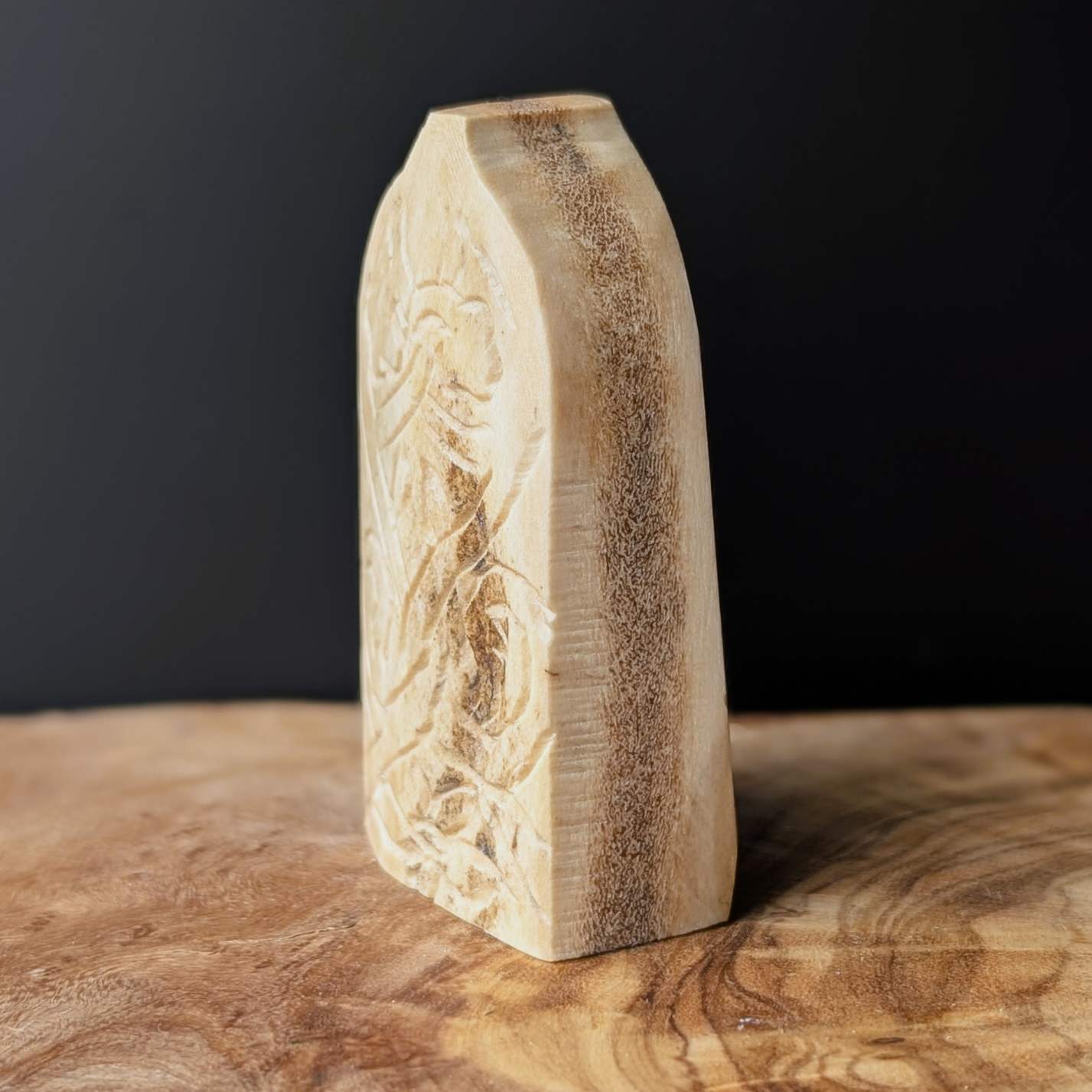 Lewis Chessmen Pawn – Moose Antler Hand-Carved Replica