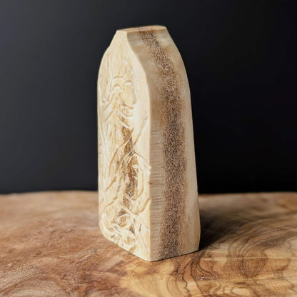 Lewis Chessmen Pawn – Moose Antler Hand-Carved Replica