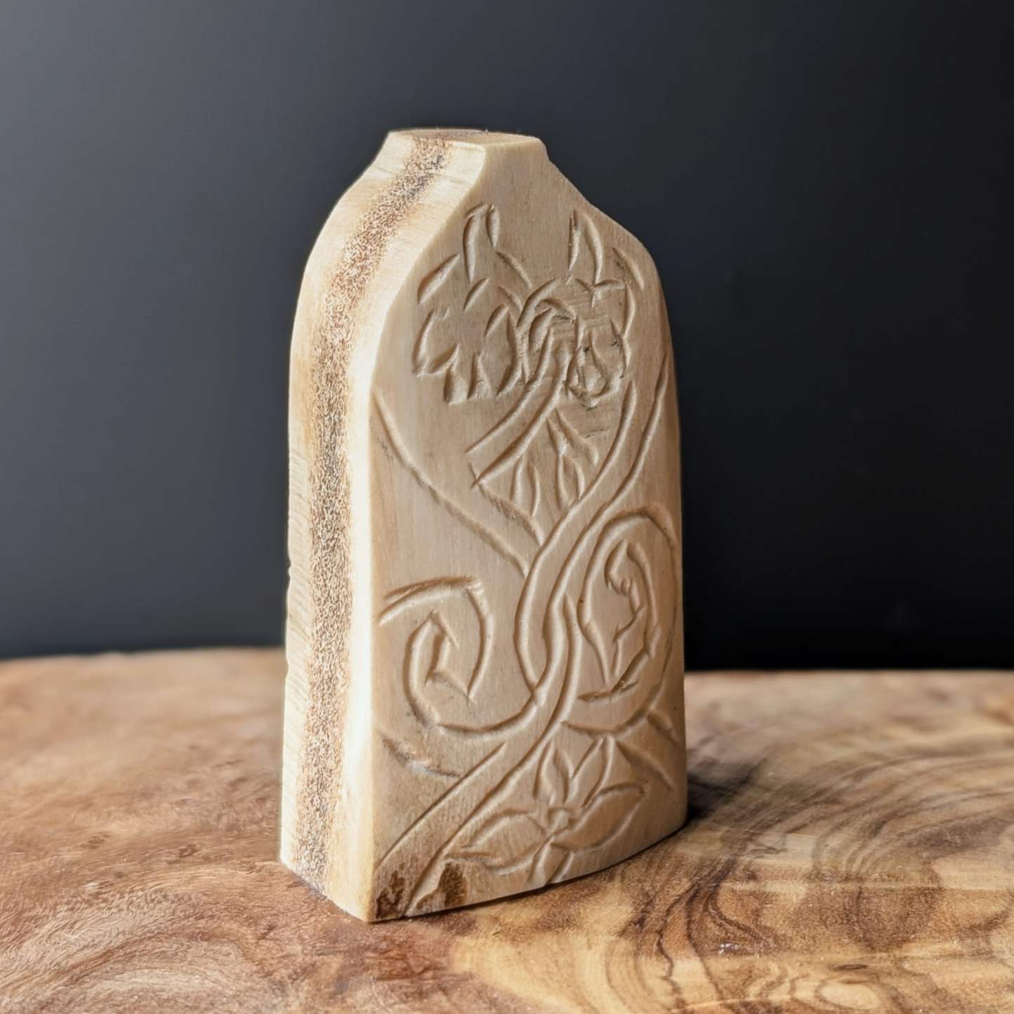 Lewis Chessmen Pawn – Moose Antler Hand-Carved Replica