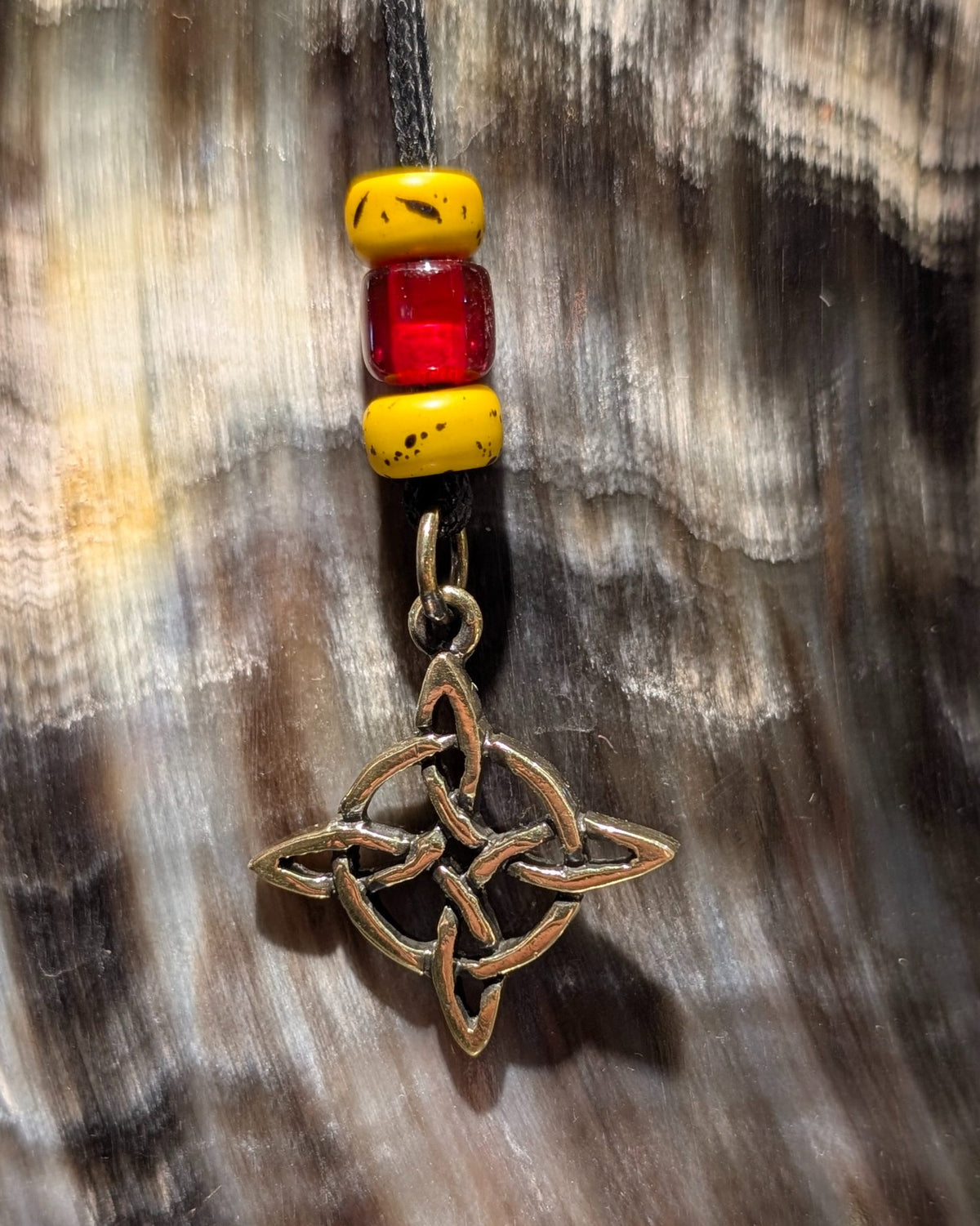 Witch's Knot Pendant – Handmade Brass Celtic Knot Necklace