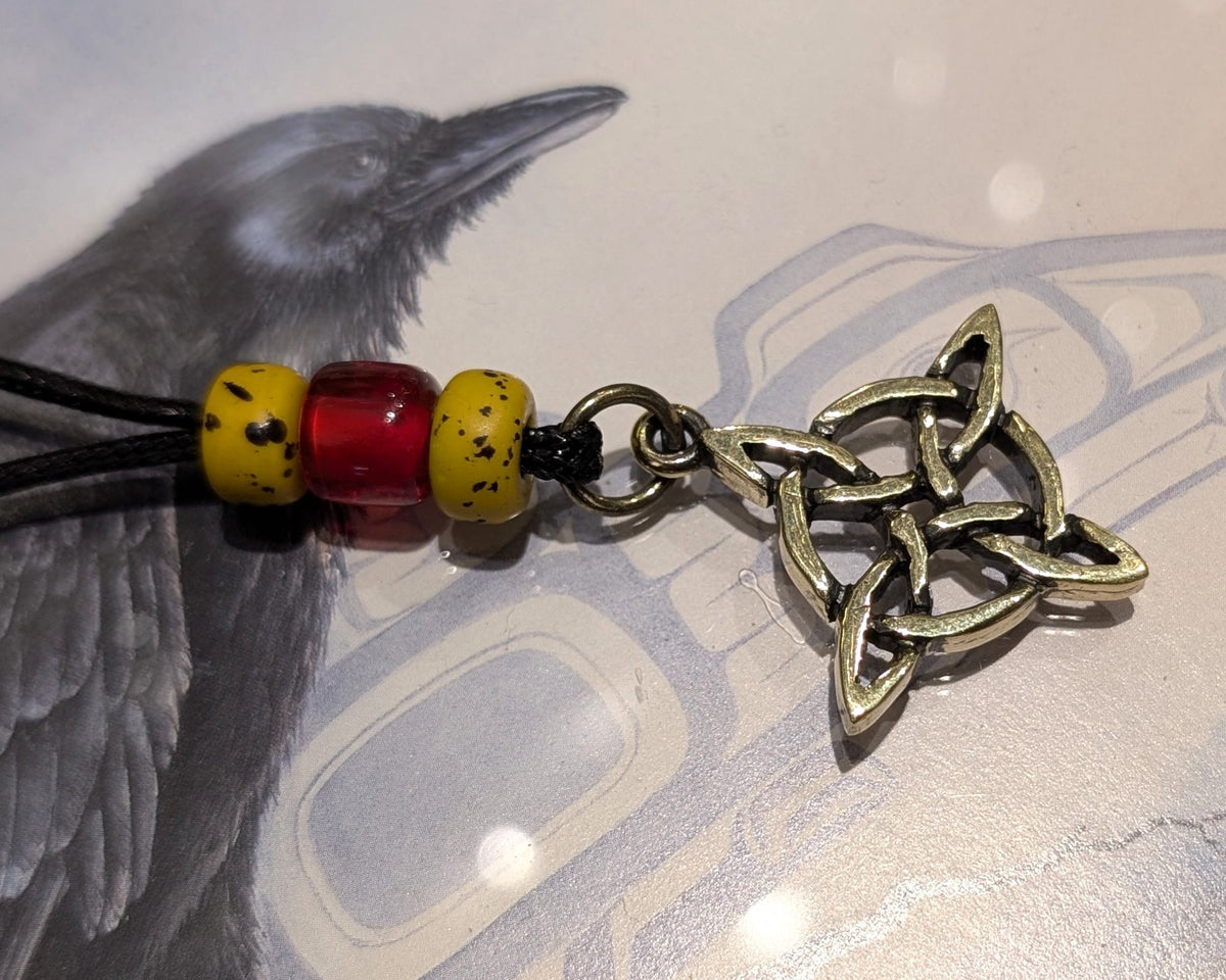 Witch's Knot Pendant – Handmade Brass Celtic Knot Necklace