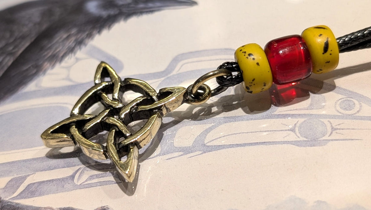 Witch's Knot Pendant – Handmade Brass Celtic Knot Necklace
