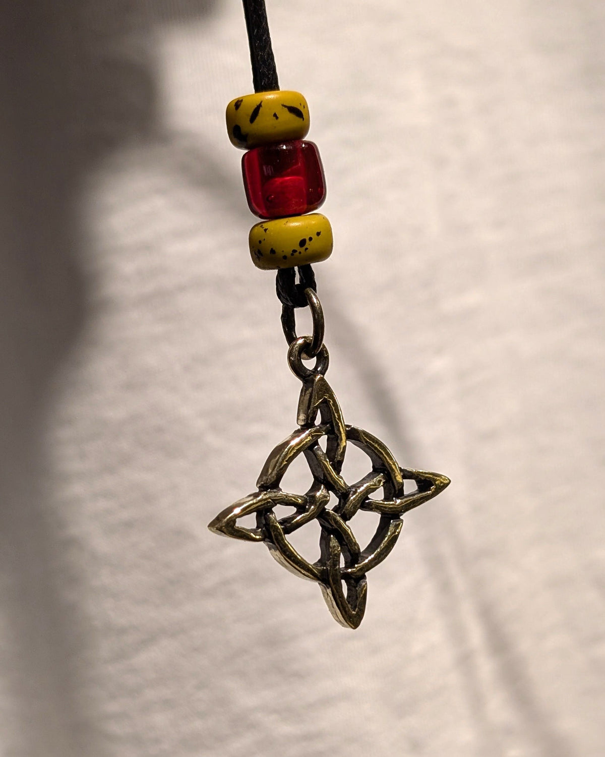 Witch's Knot Pendant – Handmade Brass Celtic Knot Necklace