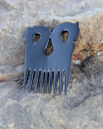 Viking Dragon Comb – Hand-Carved Black Buffalo Horn | Norse Art