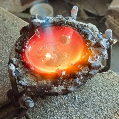 Handmade Brass Mjolnir with Red Enamel – Miniature Viking Thor’s Hammer Pendant | AlgizRune Collection