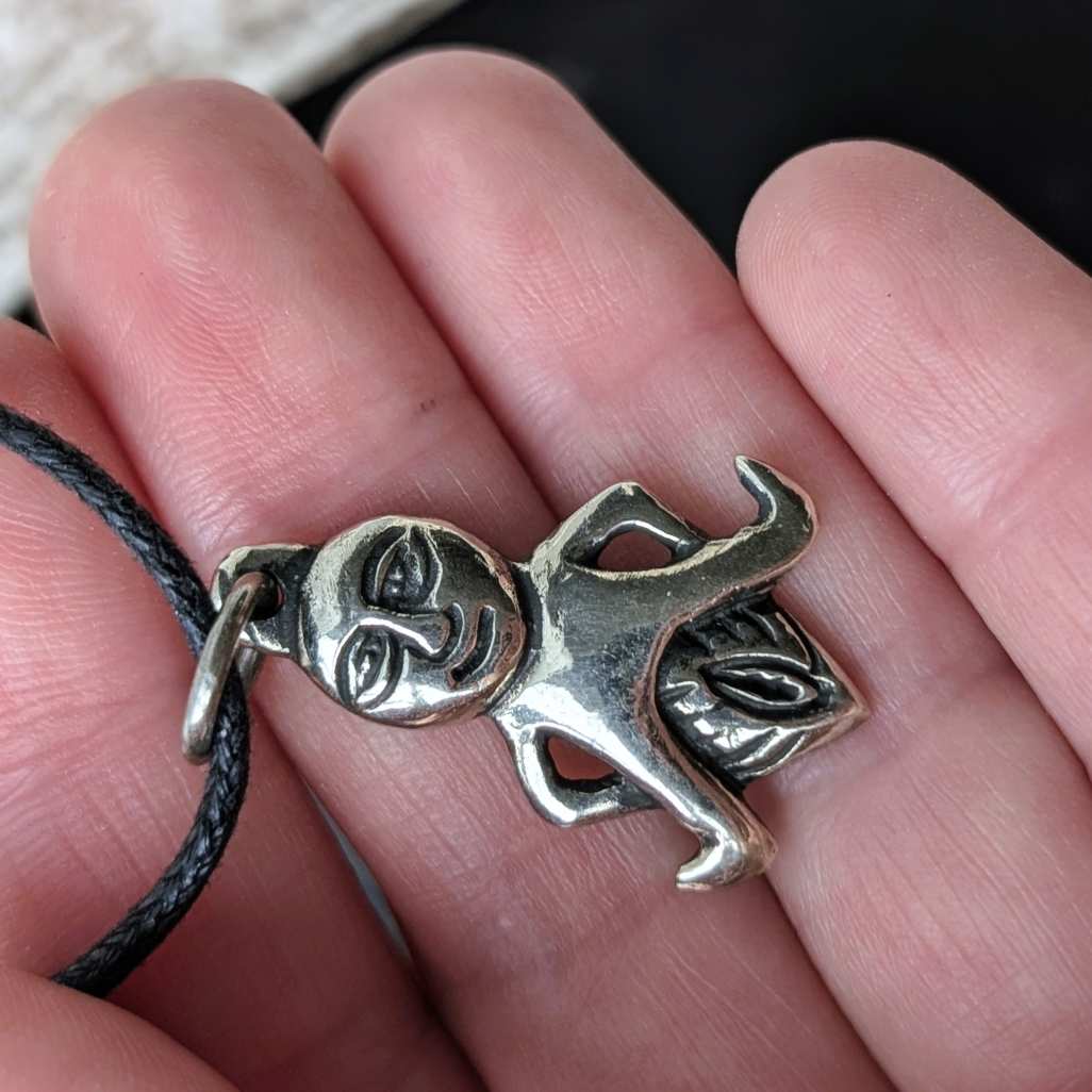 Sheela na Gig Pendant – Cast Metal (Pewter, Brass or Silver) | Algiz-Rune Art