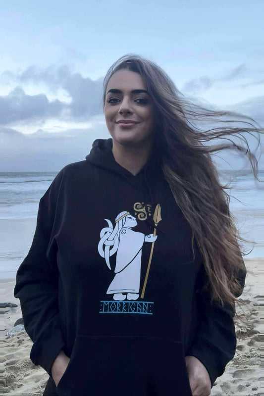 Morrígan Celtic Goddess Unisex Hoodie – Power, Fate & Mythology