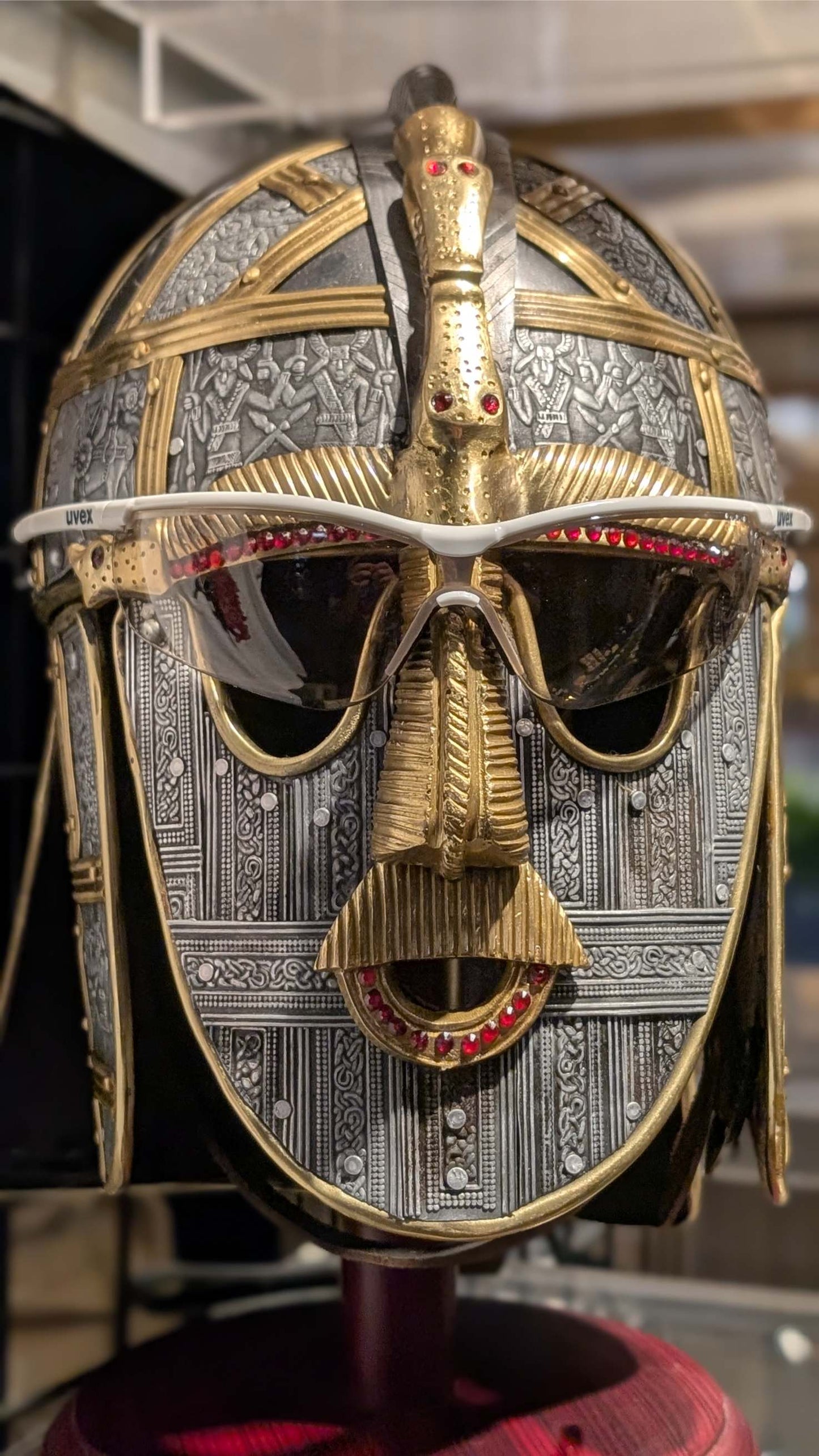 Sutton Hoo Deluxe Helmet Replica, 18 Gauge Steel