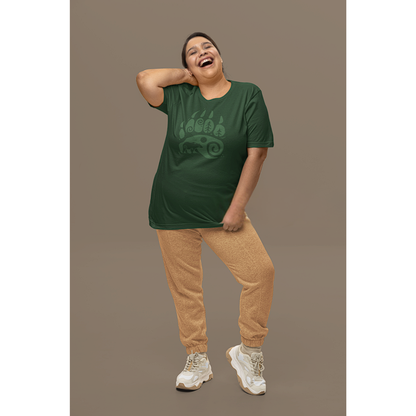 Unisex t-shirt, Bear Par, Forest Green