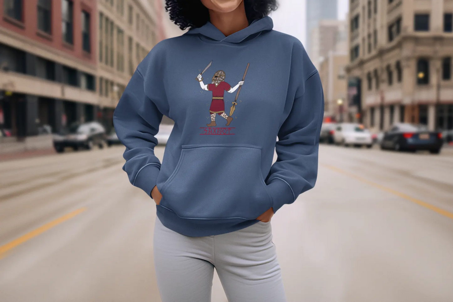 Seaxnēat Hoodie – Legacy of the Saxon Warrior God | LostRavn Collection