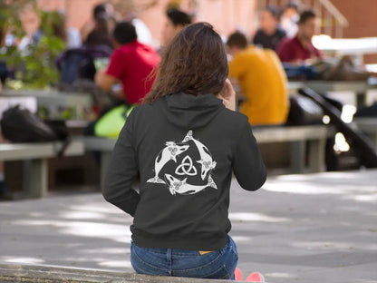 Unisex Hoodie – Orca Celtic Knot Back Print