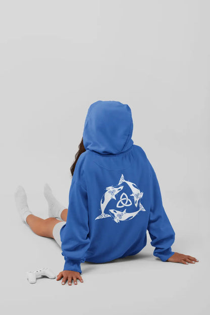 Unisex Hoodie – Orca Celtic Knot Back Print