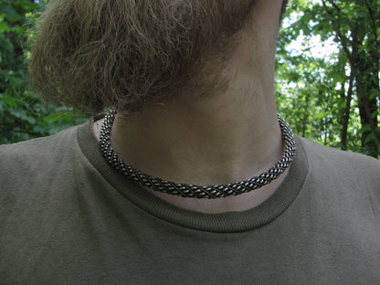 Handmade Viking King Twisted Torque / Neck Ring, Silver