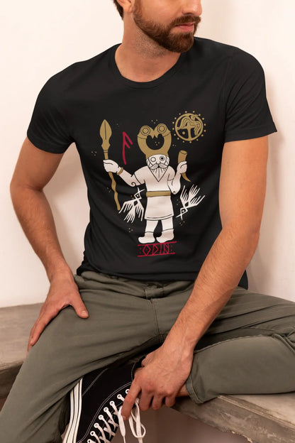 Odin T-Shirt – Norse Mythology Allfather Unisex Cotton Tee