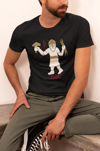 Thor Norse God Unisex T-Shirt – Viking Heritage & Power of Mjolnir