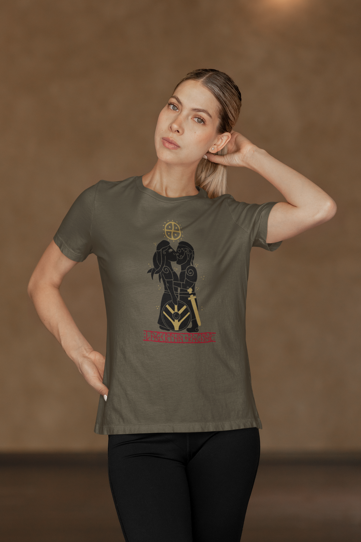 Lagertha & Ragnar T-Shirt – Viking Love Story Design
