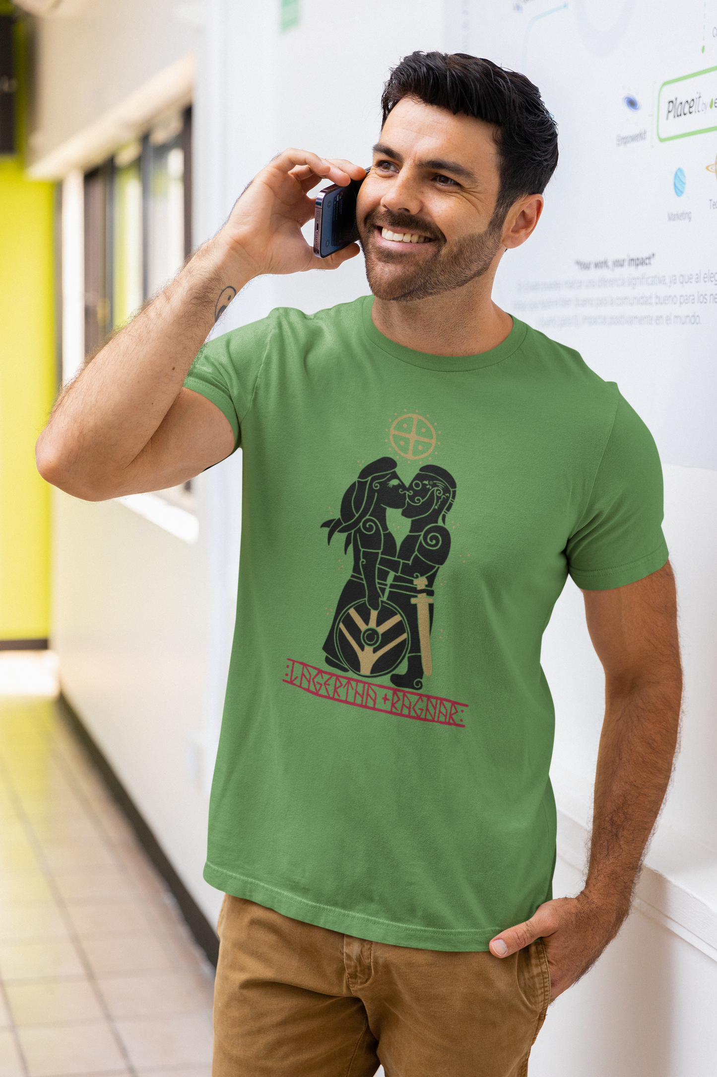 Lagertha & Ragnar T-Shirt – Viking Love Story Design