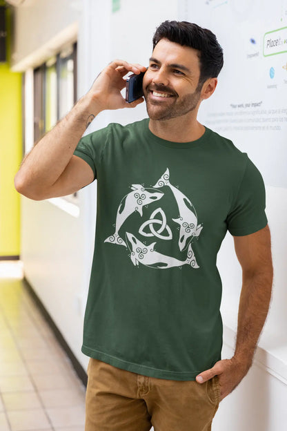 Orca Celtic Knot Unisex T-Shirt – Ocean Power & Ancient Symbolism