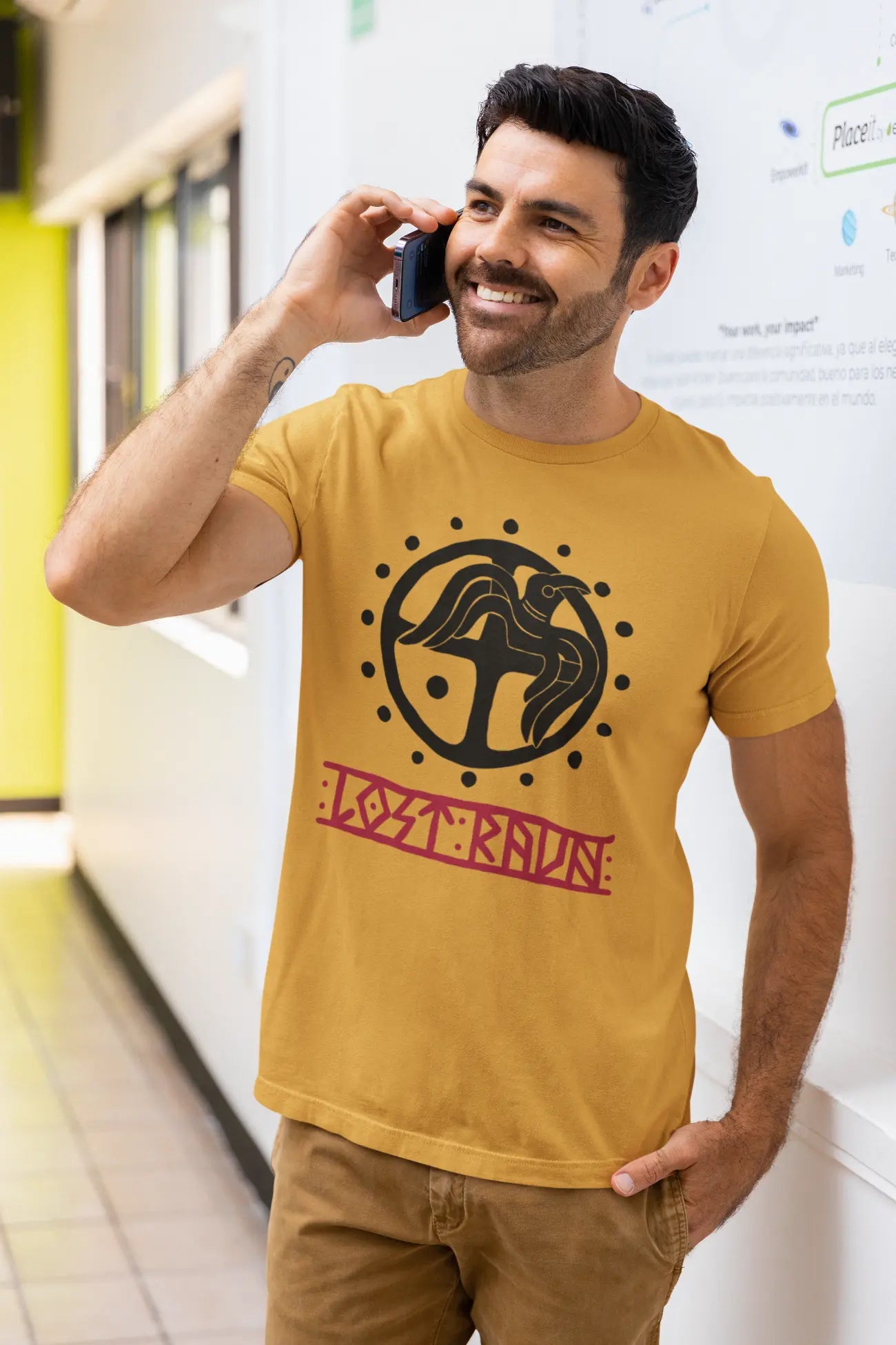 Raven Unisex T-Shirt – Norse Mythology & Odin’s Messengers | Viking Heritage Cotton Tee