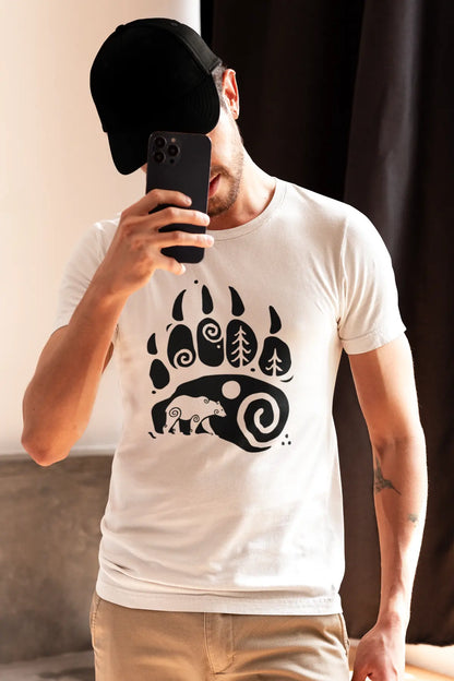 Bear Paw Unisex T-Shirt – Embrace the Spirit of the Wild