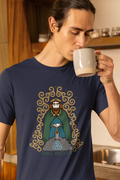 Excalibur & The Anvil Stone – King Arthur Celtic Art Unisex T-Shirt | LostRavn Collection