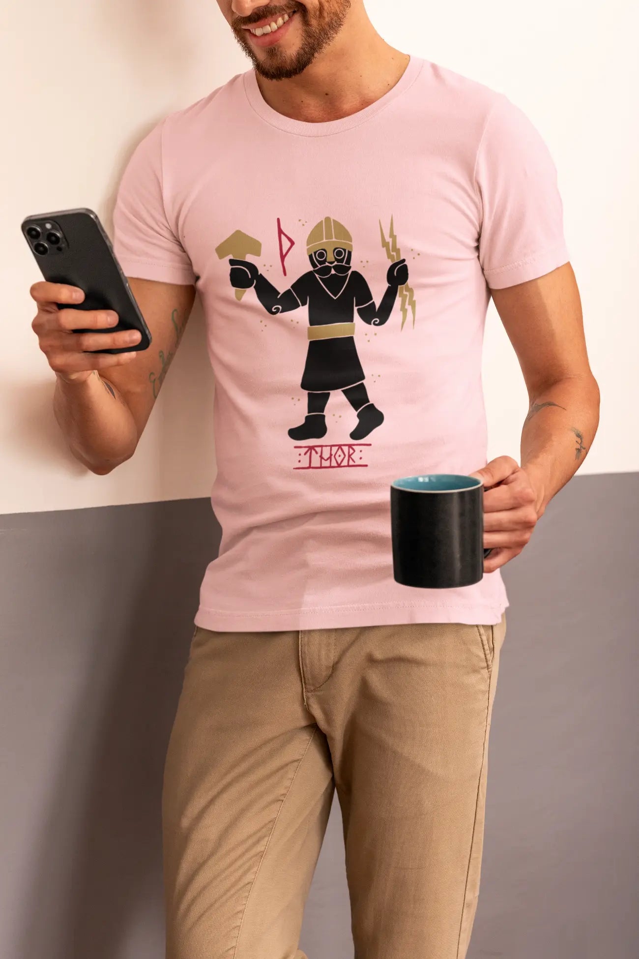 Thor Stormforged Viking T-Shirt – Norse Mythology & Mjolnir Symbol