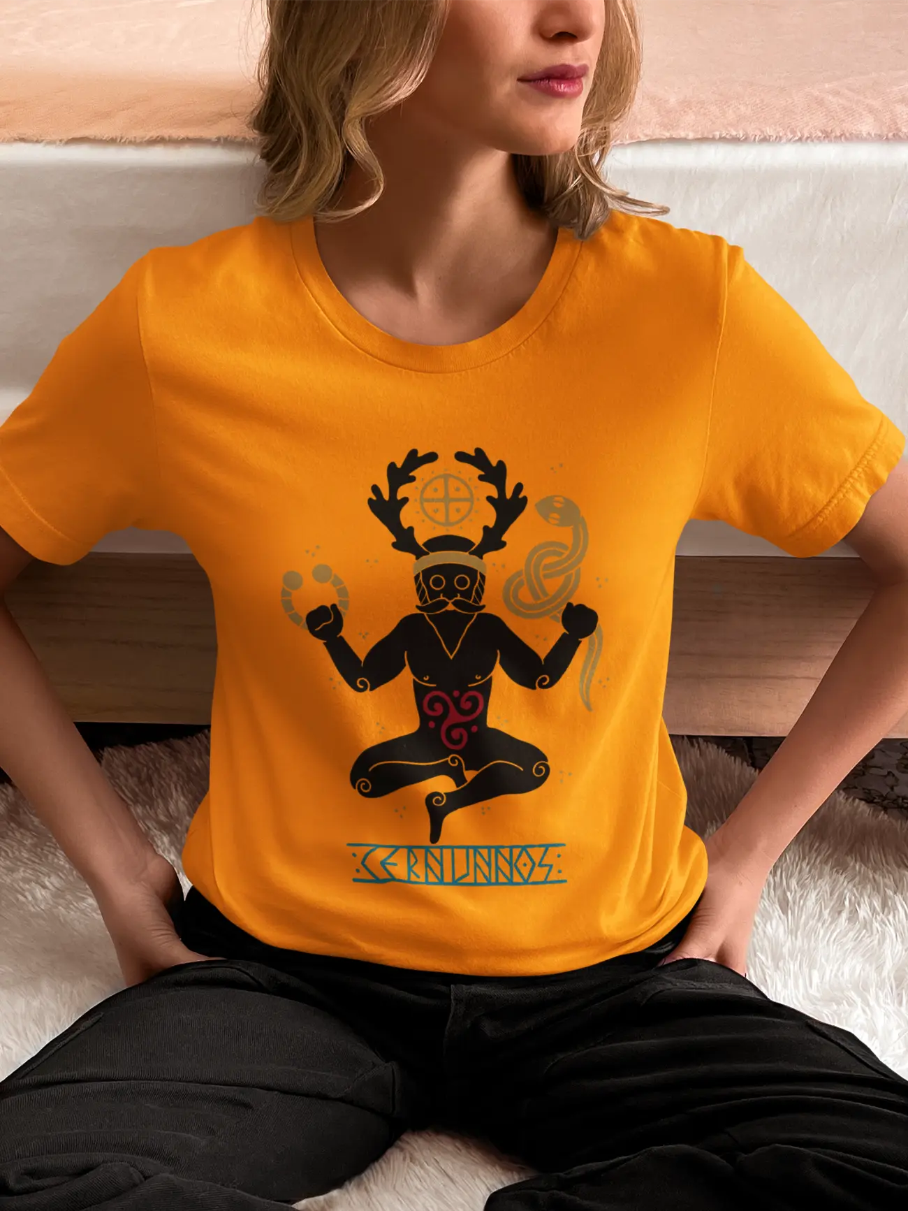 Cernunnos Unisex T-Shirt – Celtic Horned God of Nature | LostRavn