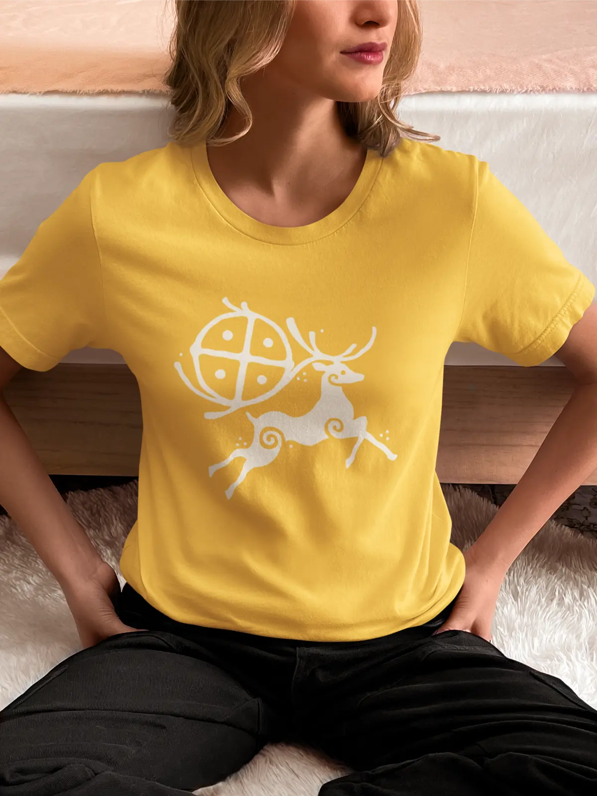 Horned Guardian / The Deer Unisex T-Shirt – Inspired by Nature & Myth
