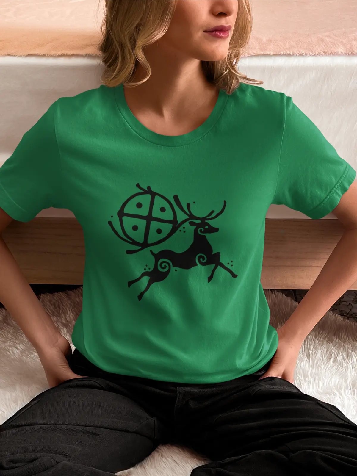 Horned Guardian / The Deer Unisex T-Shirt – Inspired by Nature & Myth