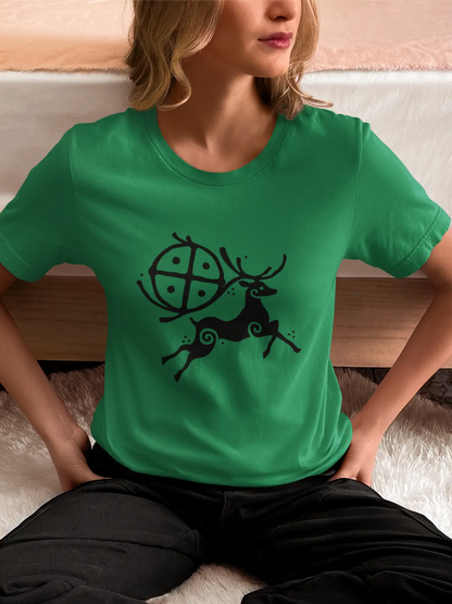 Horned Guardian / The Deer Unisex T-Shirt – Inspired by Nature & Myth