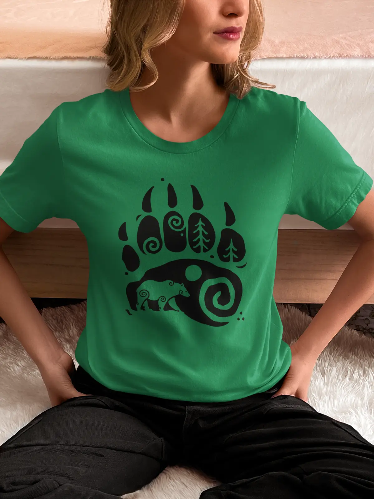 Bear Paw Unisex T-Shirt – Embrace the Spirit of the Wild