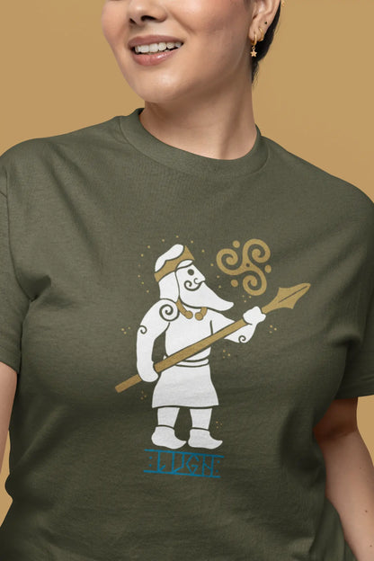 Lugh Celtic God Unisex T-Shirt – Irish Mythology, Skill & Mastery Design