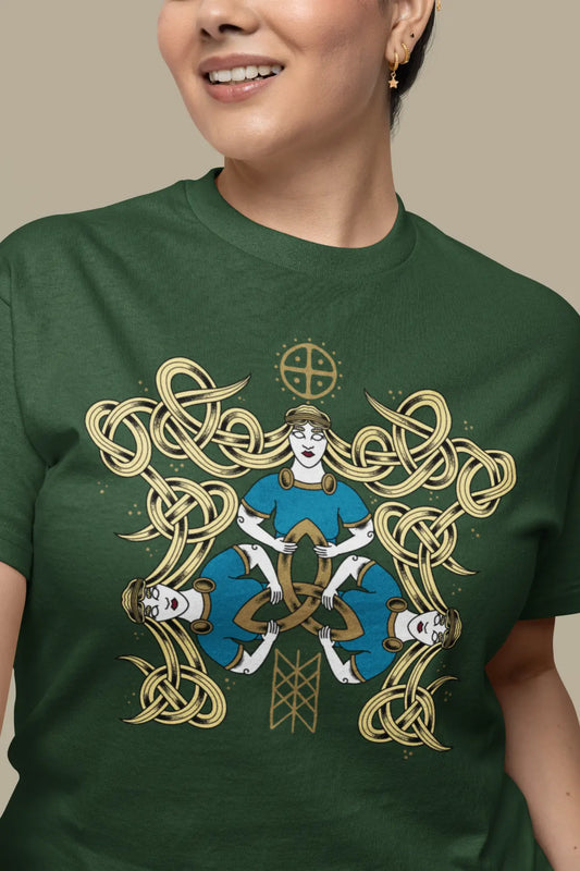 Norns T-Shirt – Norse Mythology Weavers of Fate Unisex Tee