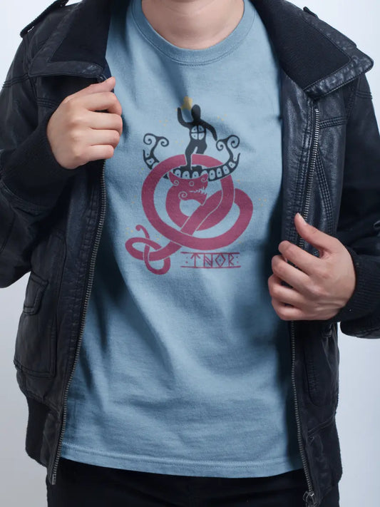 Last Stand of Thor T-Shirt – Ragnarok Norse Mythology Unisex Cotton Tee