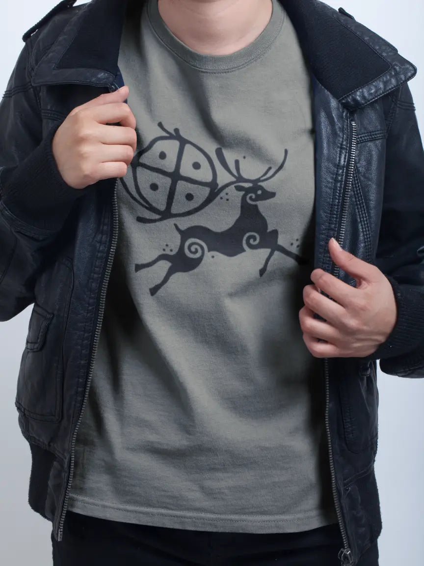Horned Guardian / The Deer Unisex T-Shirt – Inspired by Nature & Myth