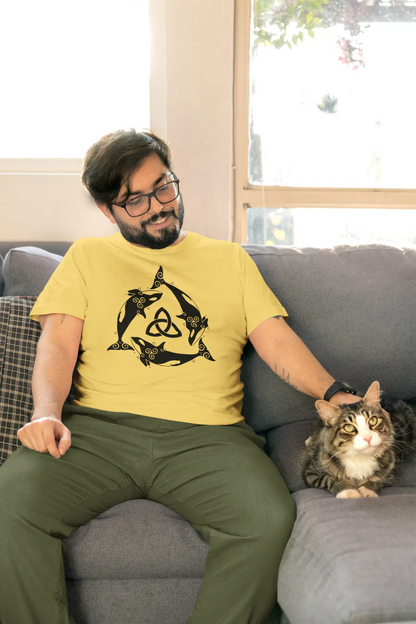 Orca Celtic Knot Unisex T-Shirt – Power, Freedom & Ocean Spirit