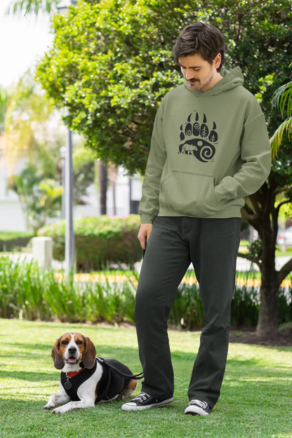 Bear Paw Unisex Hoodie – Strength of the North | LostRavn Collection