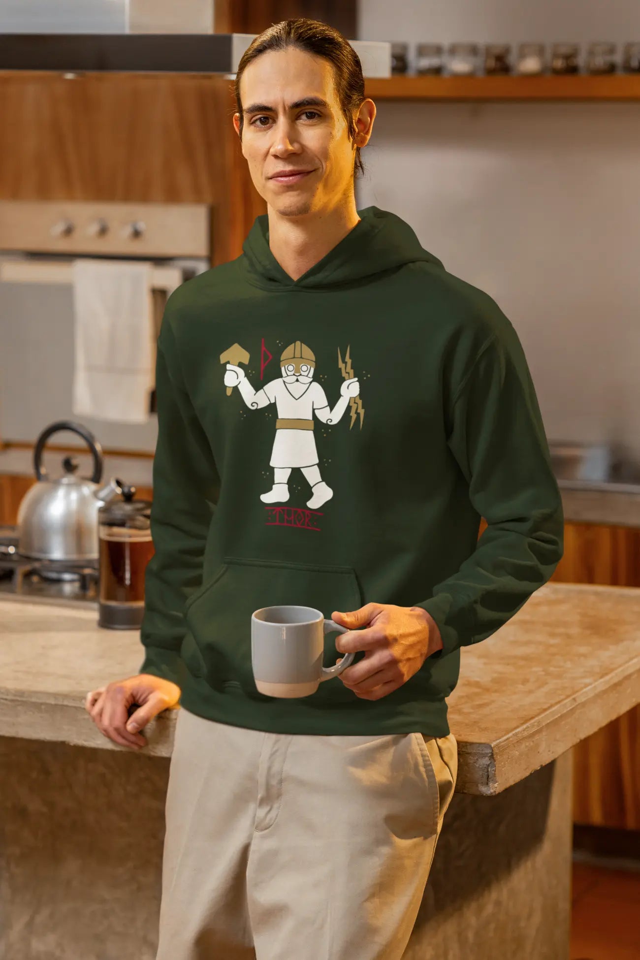 Thor Hoodie – Norse God of Thunder & Mjolnir’s Strength | LostRavn