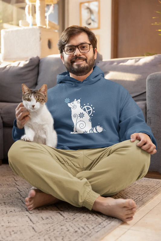 Unisex Hoodie with Nordic Raccoon Motif