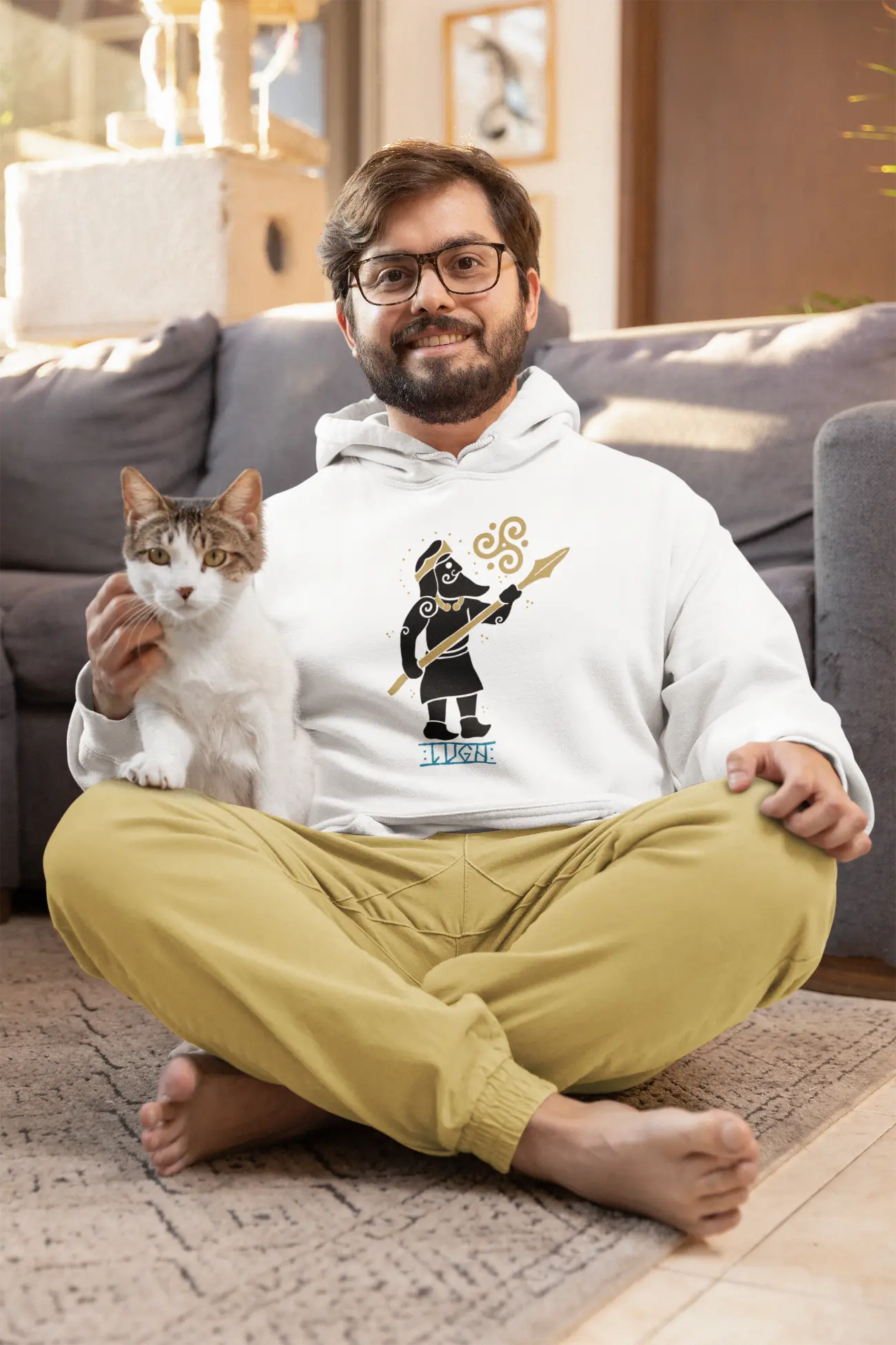 Lugh Celtic Mythology Unisex Hoodie – God of Many Skills | LostRavn Collection