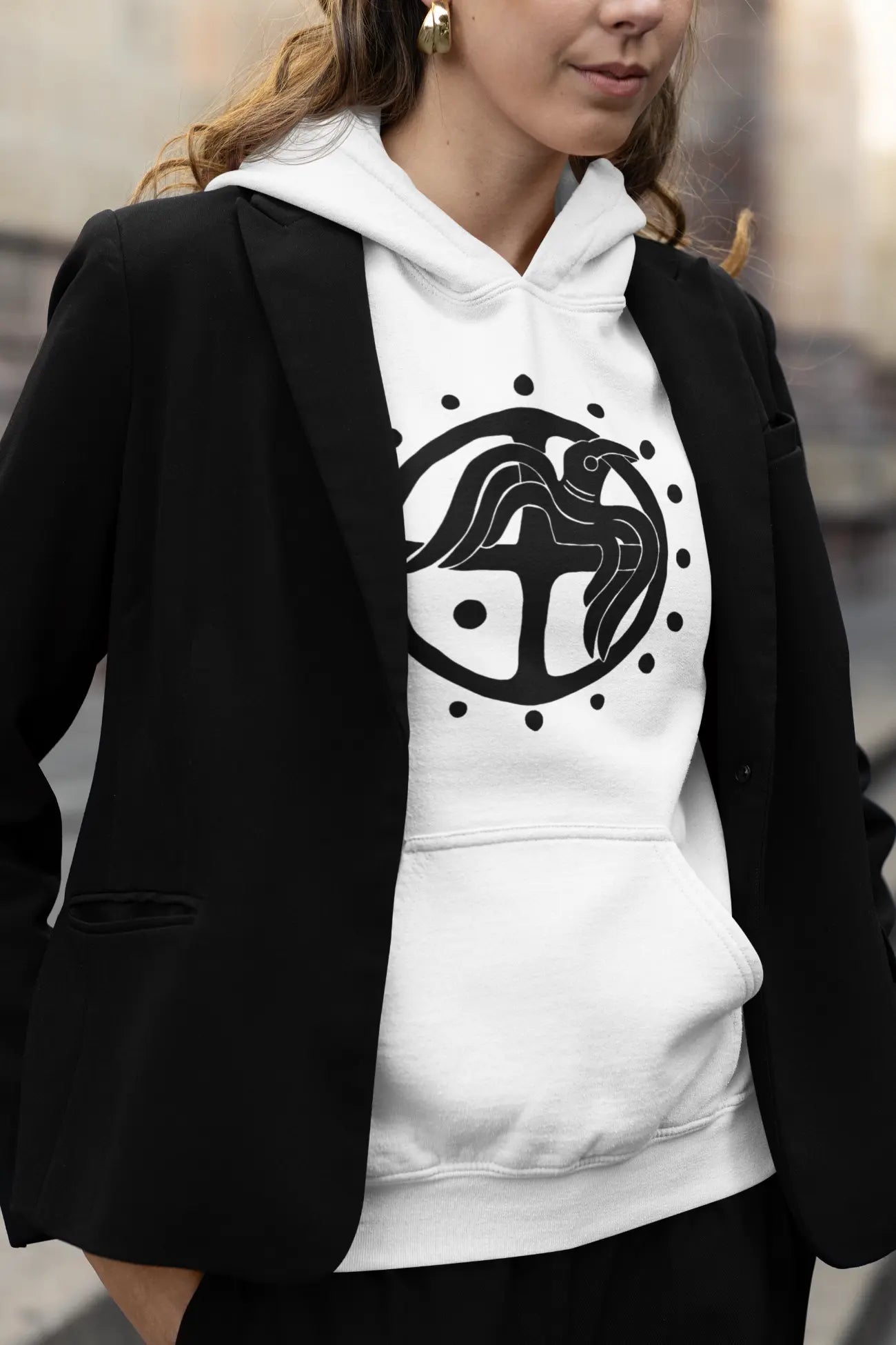 Raven Hoodie – Huginn & Muninn Norse Mythology Unisex Pullover | Odin’s Guardians | LostRavn Collection