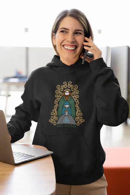 Excalibur Hoodie – Arthurian Sword of Kings Pullover for Men & Women | LostRavn