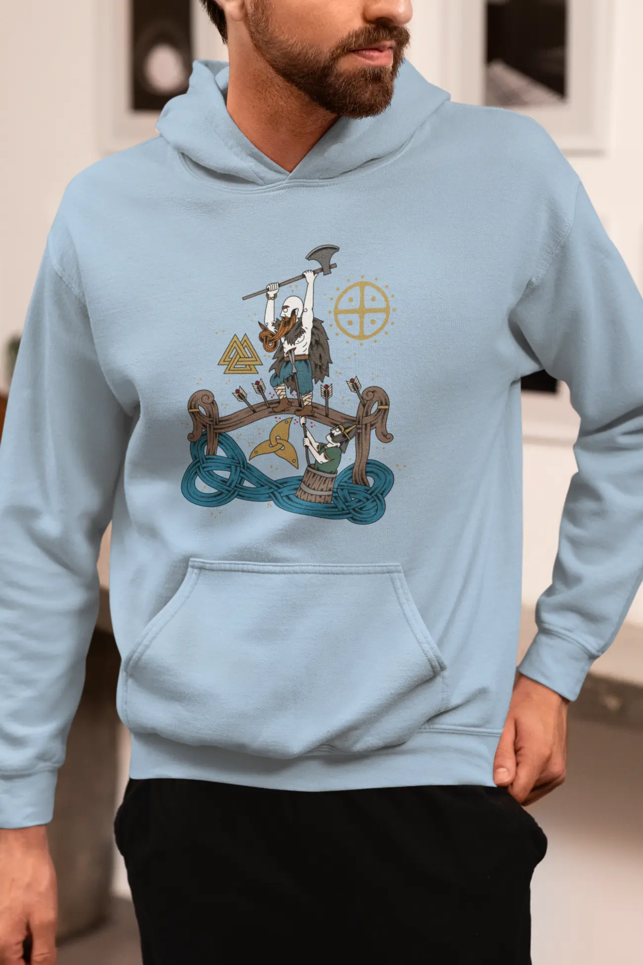 Viking Berserker Unisex Hoodie – Last Stand at Stamford Bridge  | LostRavn