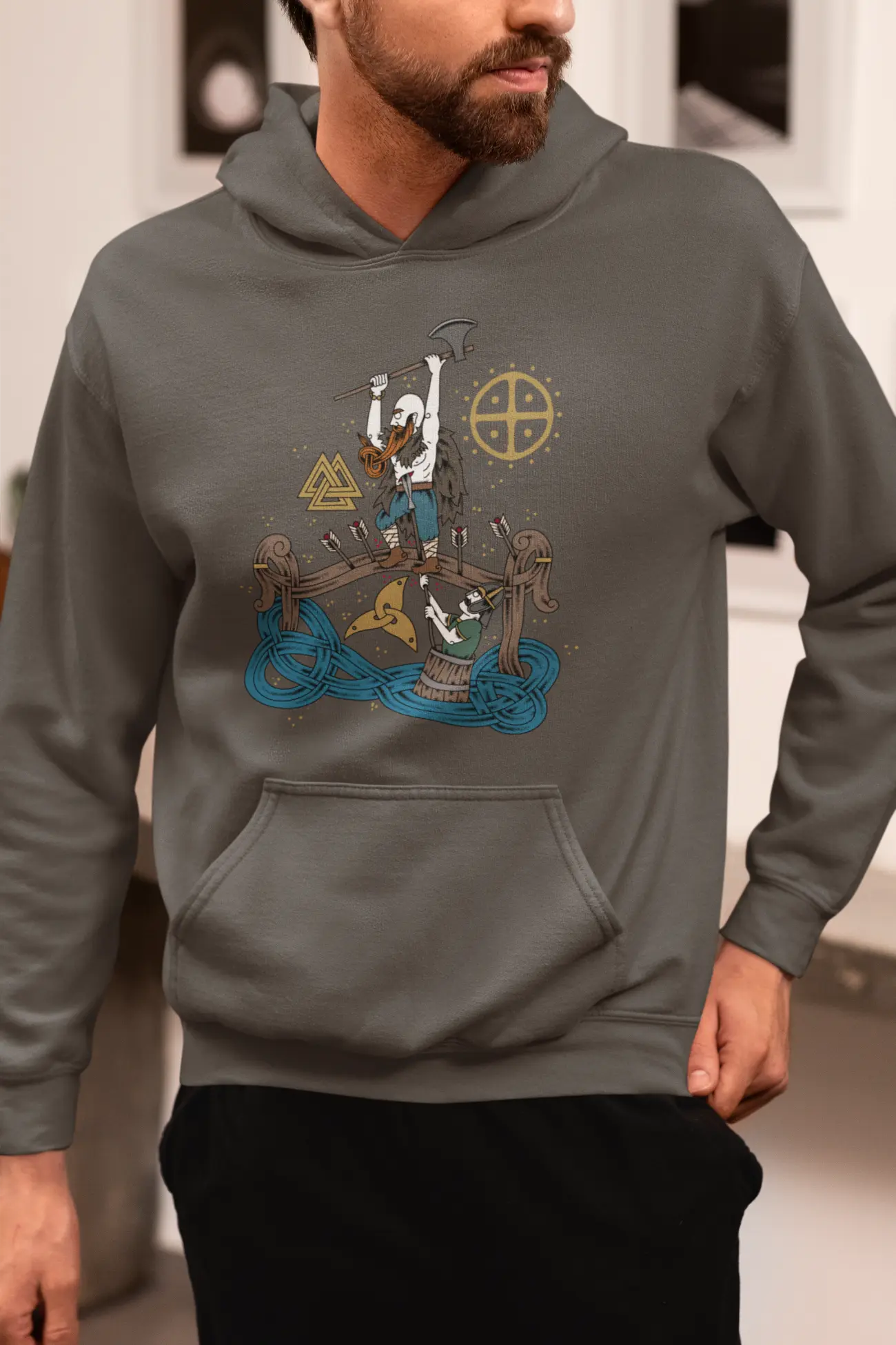 Viking Berserker Unisex Hoodie – Last Stand at Stamford Bridge  | LostRavn